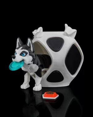 Husky Cinsi Köpek Oyuncak ve Yuvası