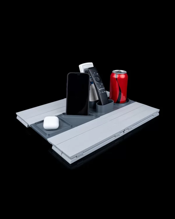 Kolçak Üstü Katlanabilir Yan Sehpa - Bardaklık, Telefonluk, Kumandalık Organizer